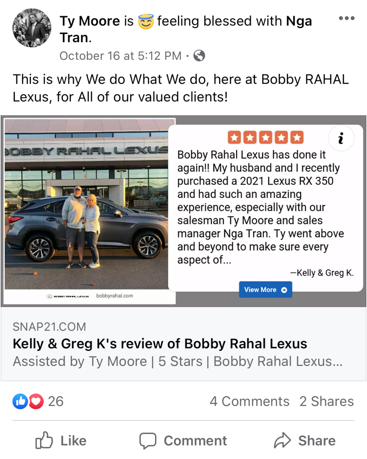 Facebook Review Share